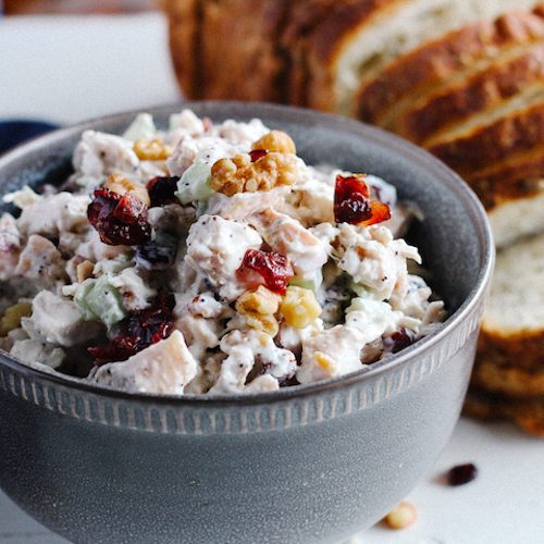 Walnut Cranberry Chicken Salad Eating With Heart