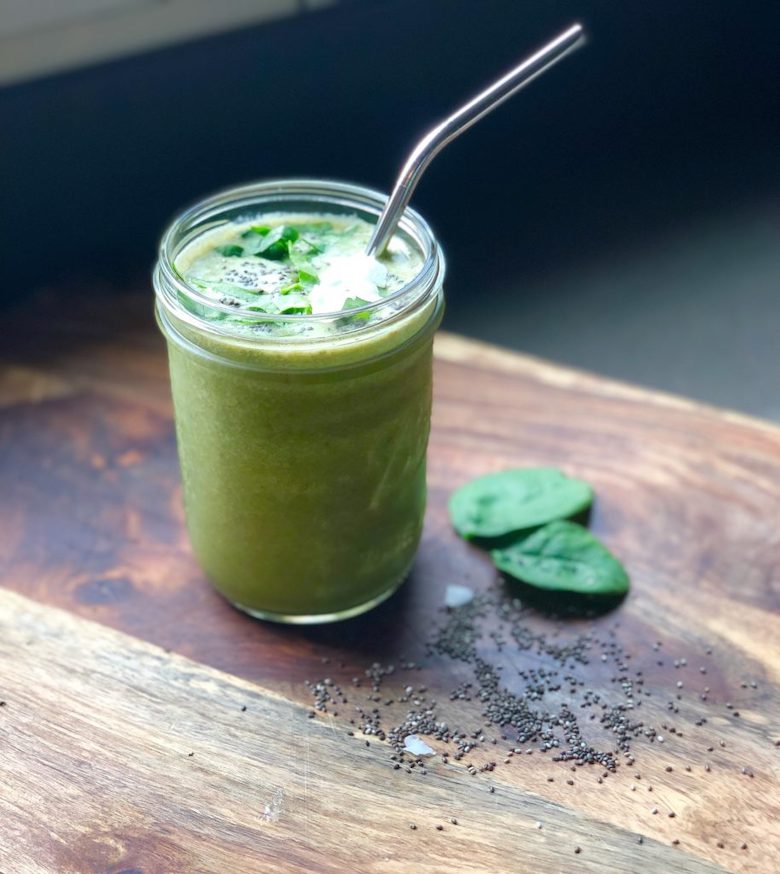 matcha chia smoothie